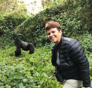 Jill Hedgecock with gorilla